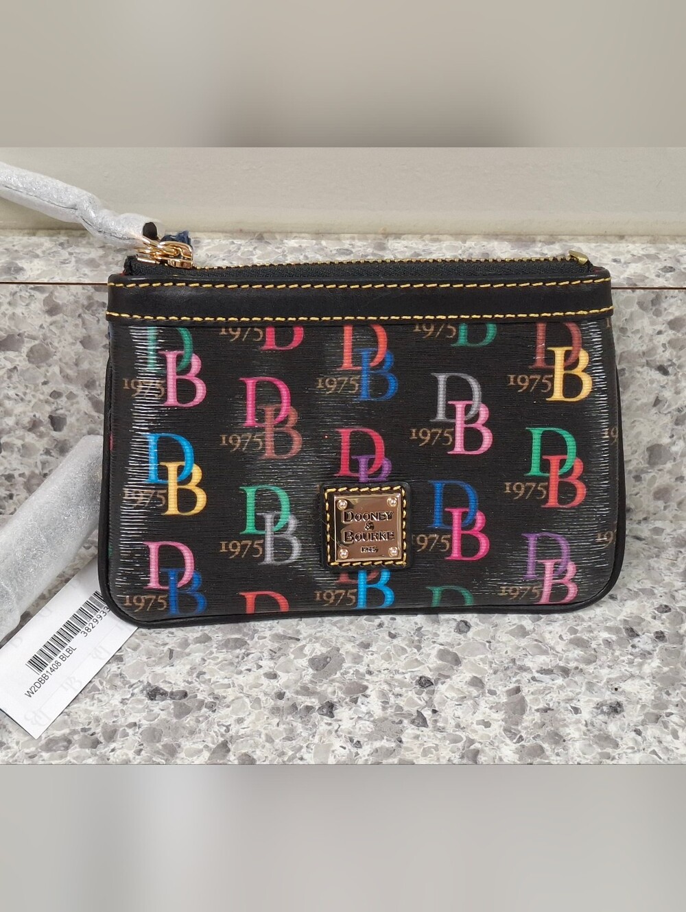 Dooney & Bourke Retro 1975 Multicolor DB Wristlet- NWT